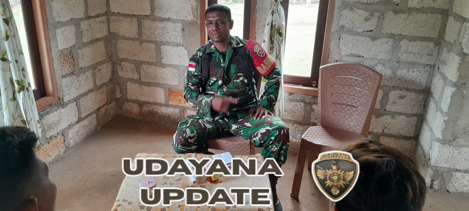 Babinsa Sertu Imanuel Ani Gelar Komsos dan Monitoring di Dusun Boni, Loaholu