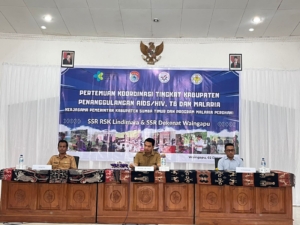 Kasdim 1601/Sumba Timur Hadiri Rakor Penanggulangan AIDS/HIV, TB dan Malaria di Waingapu