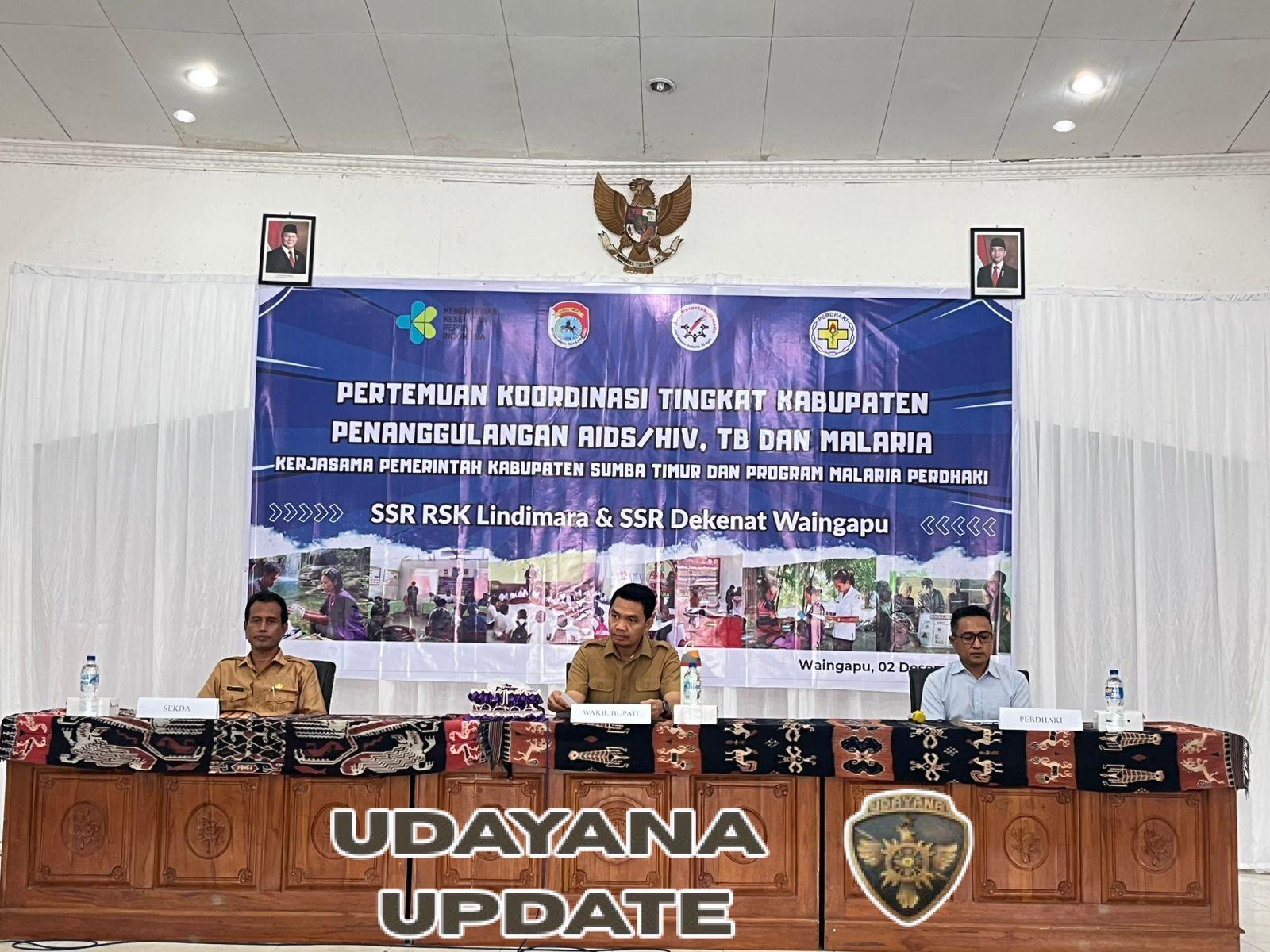 Kasdim 1601/Sumba Timur Hadiri Rakor Penanggulangan AIDS/HIV, TB dan Malaria di Waingapu