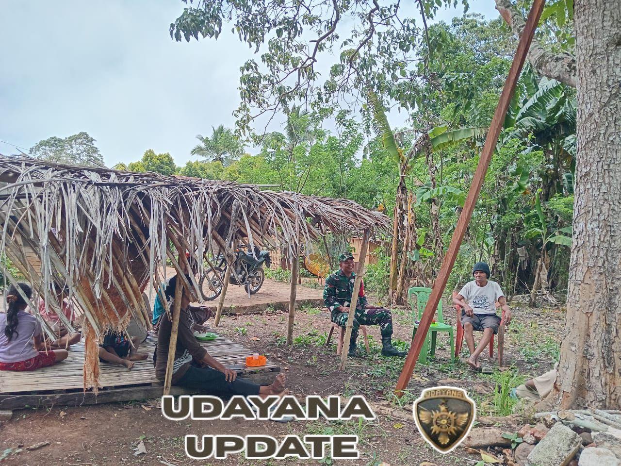 Kopda Husni Mubarok Sampaikan Himbauan Kamtibmas dan Ketahanan Pangan kepada Warga Alila Selatan