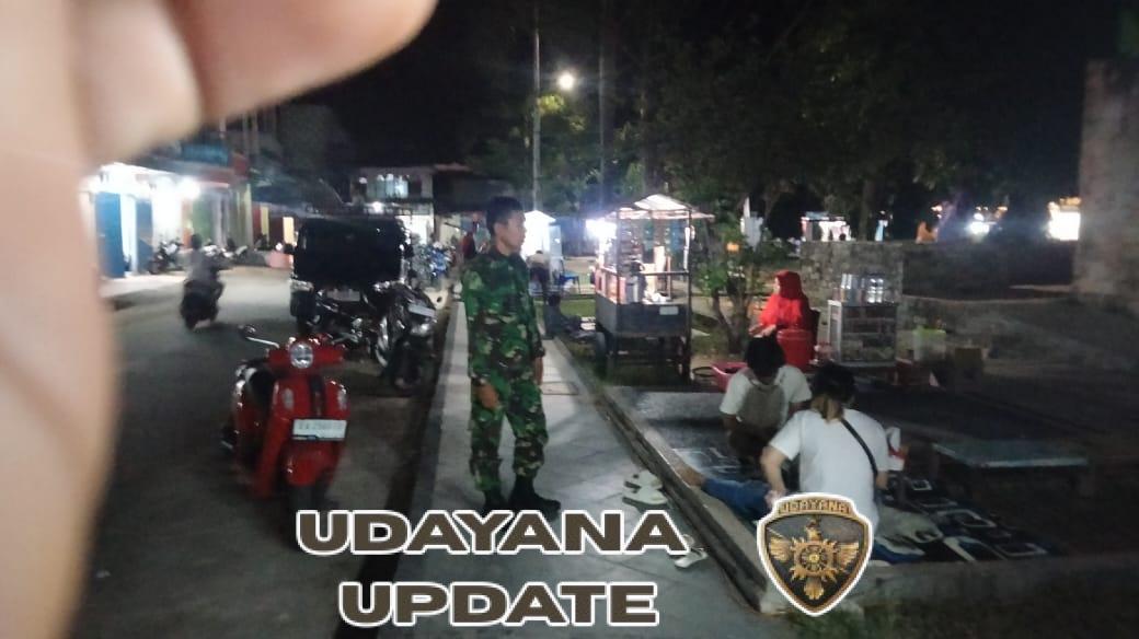 PIKET Koramil 1628-01/Taliwang Laksanakan Patroli Malam, Serda Sulaiman Ajak Warga Jaga Ketertiban Kota