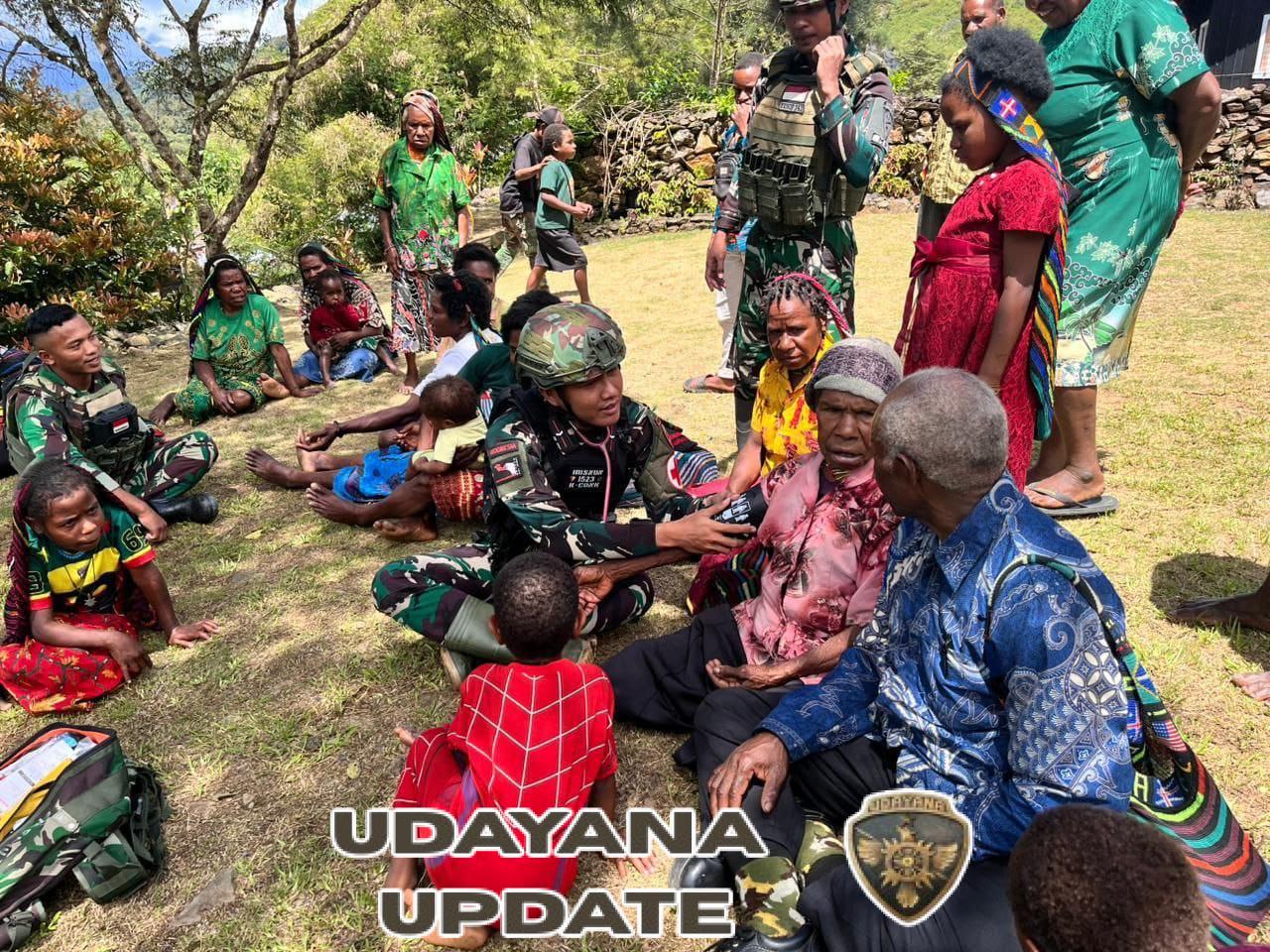 Free Medical Care Satgas Yonif 743/PSY Disambut Antusias Masyarakat Papua