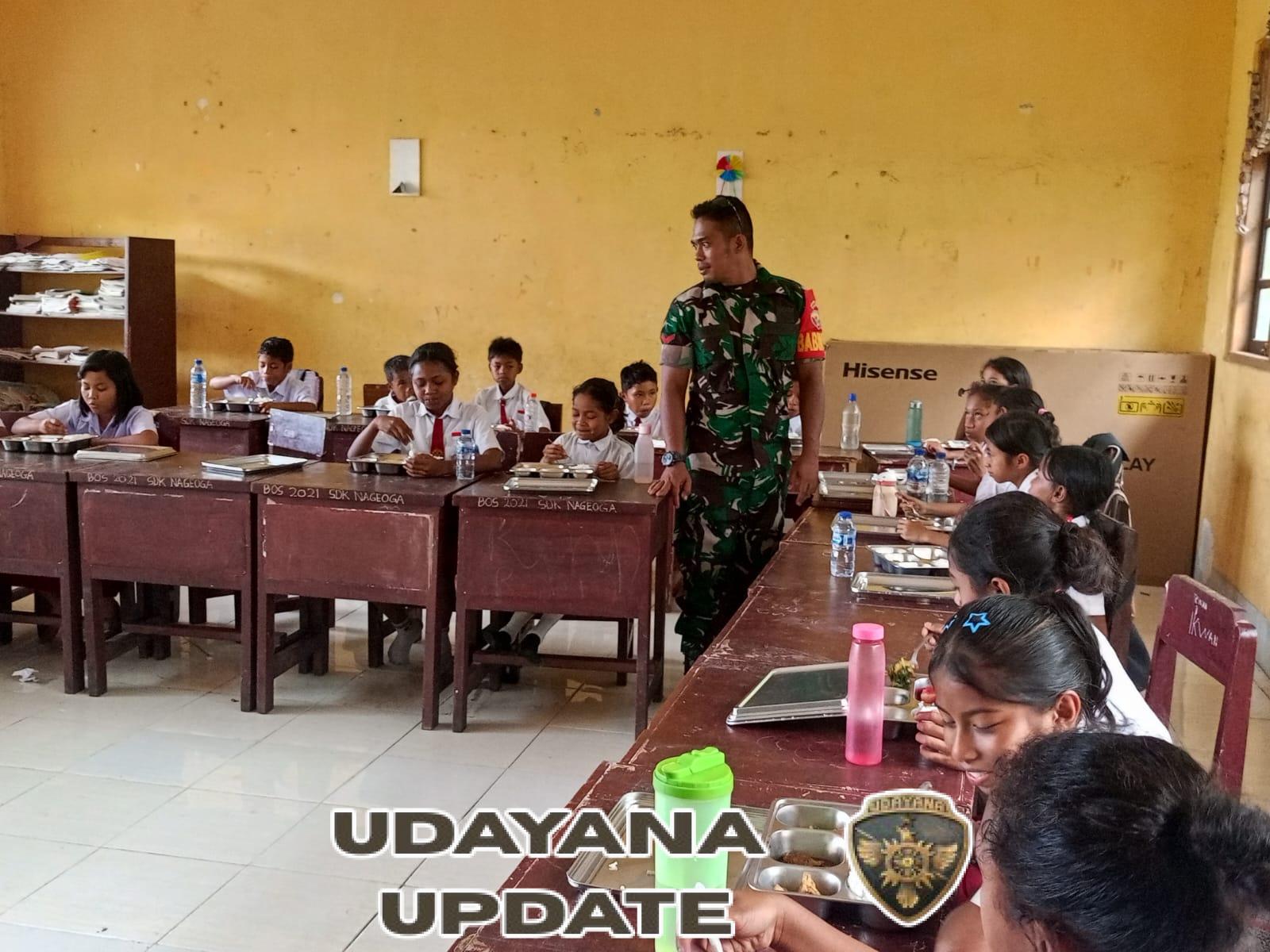 Babinsa Dampingi Operasional SPPG untuk Percepatan Pemenuhan Gizi di Wilayah Binaan