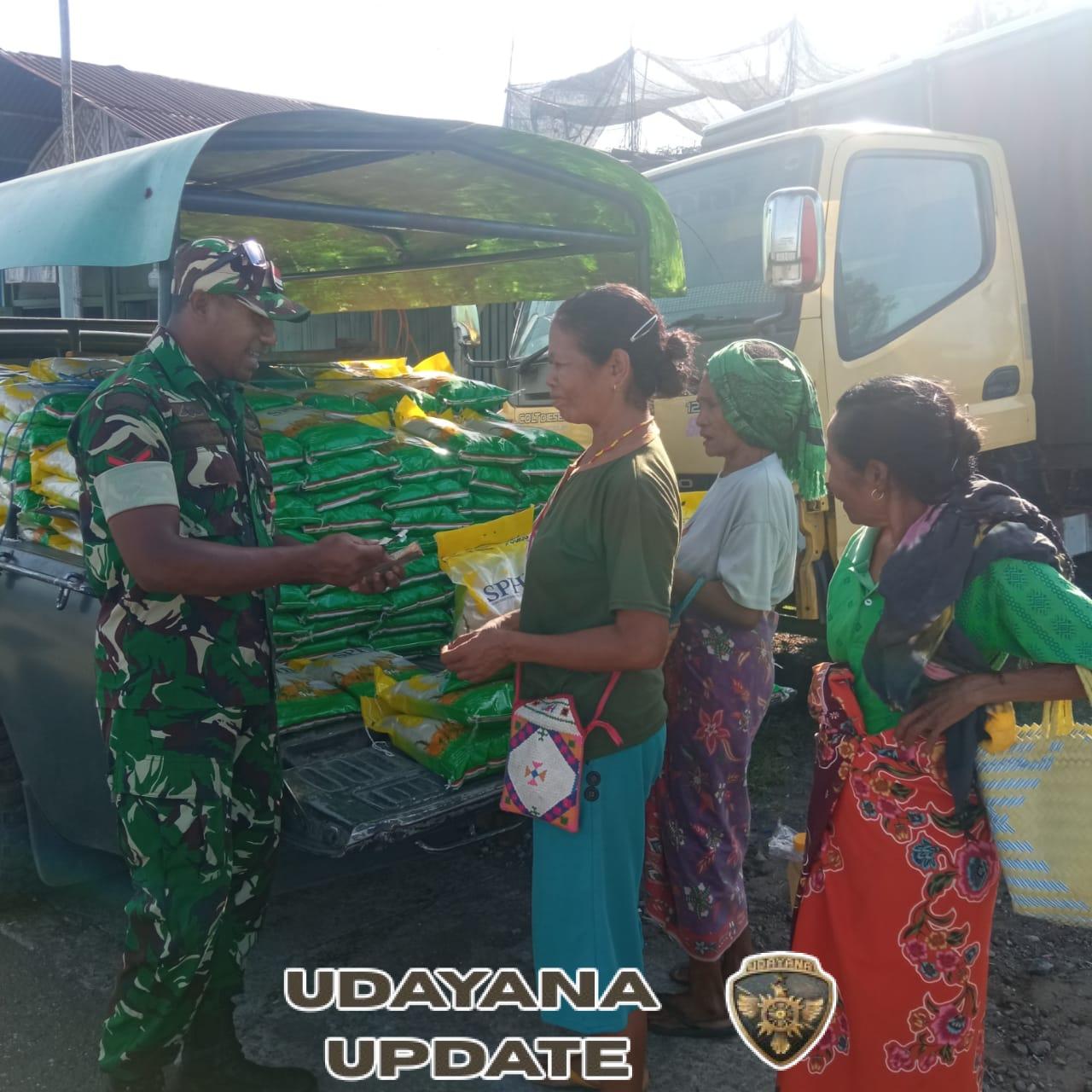 Babinsa Dampingi Pelaksanaan GPM di Pasar Raja Boawae