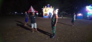 Babinsa Laksanakan Patroli Malam di Wilayah Kelurahan Lape