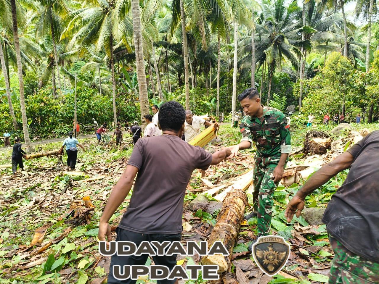 Babinsa Bola Gerakkan Pembangunan: Lahan Koperasi Merah Putih Mulai Dibersihkan dan Diratakan