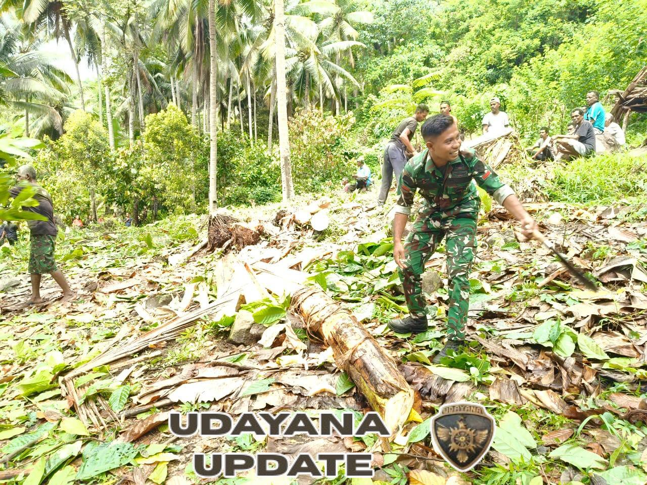 Babinsa Bola Gerakkan Pembangunan: Lahan Koperasi Merah Putih Mulai Dibersihkan dan Diratakan