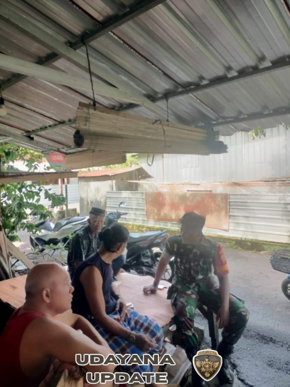 Babinsa Desa Persiapan Seteluk Rea Himbau Warga Antisipasi Dampak Musim Hujan