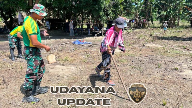 Satgas Pos Haslot Tanam Jagung Bersama Warga Alas Selatan