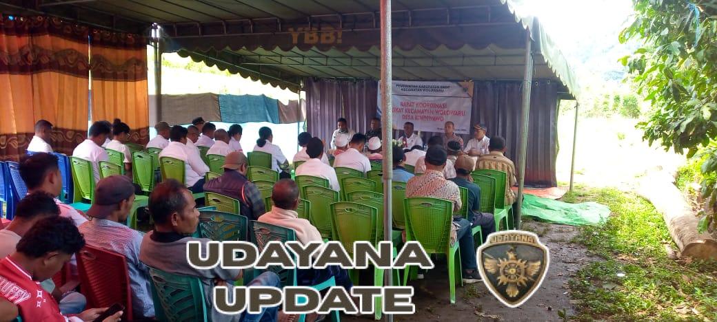 Babinsa Kodim 1602/Ende Hadiri Rapat Koordinasi Kecamatan Wolowaru di Desa Rindiwawo