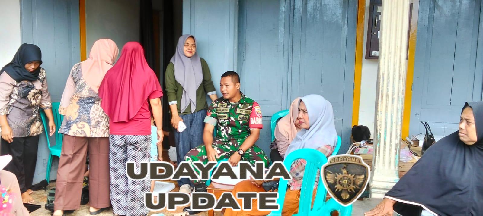 Babinsa Kelurahan Sampir Dampingi Kegiatan Posyandu, Pastikan Pelayanan Kesehatan Balita Berjalan Lancar