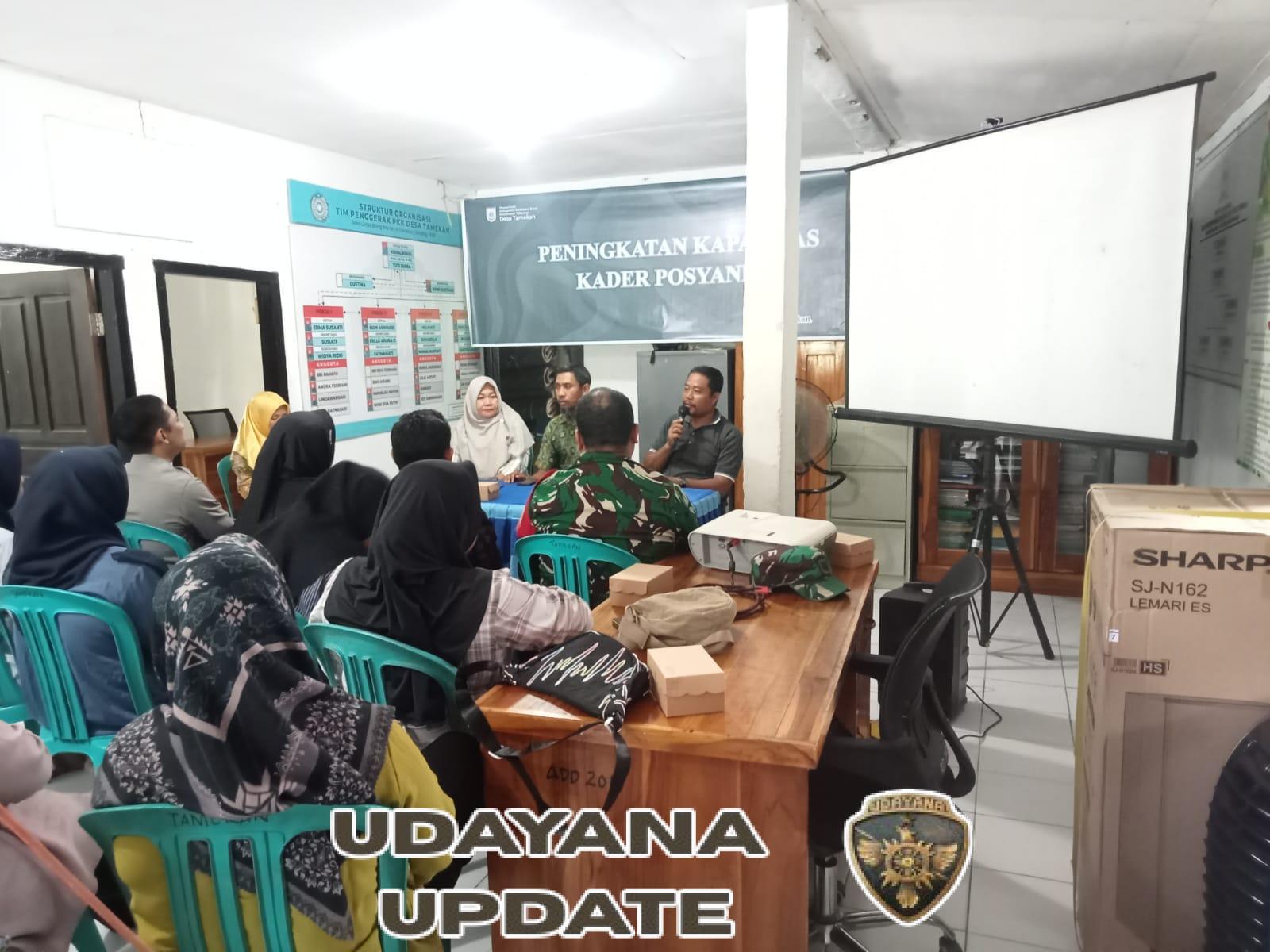 Babinsa Desa Tamekan Hadiri Rapat Peningkatan Kapasitas Kader Posyandu