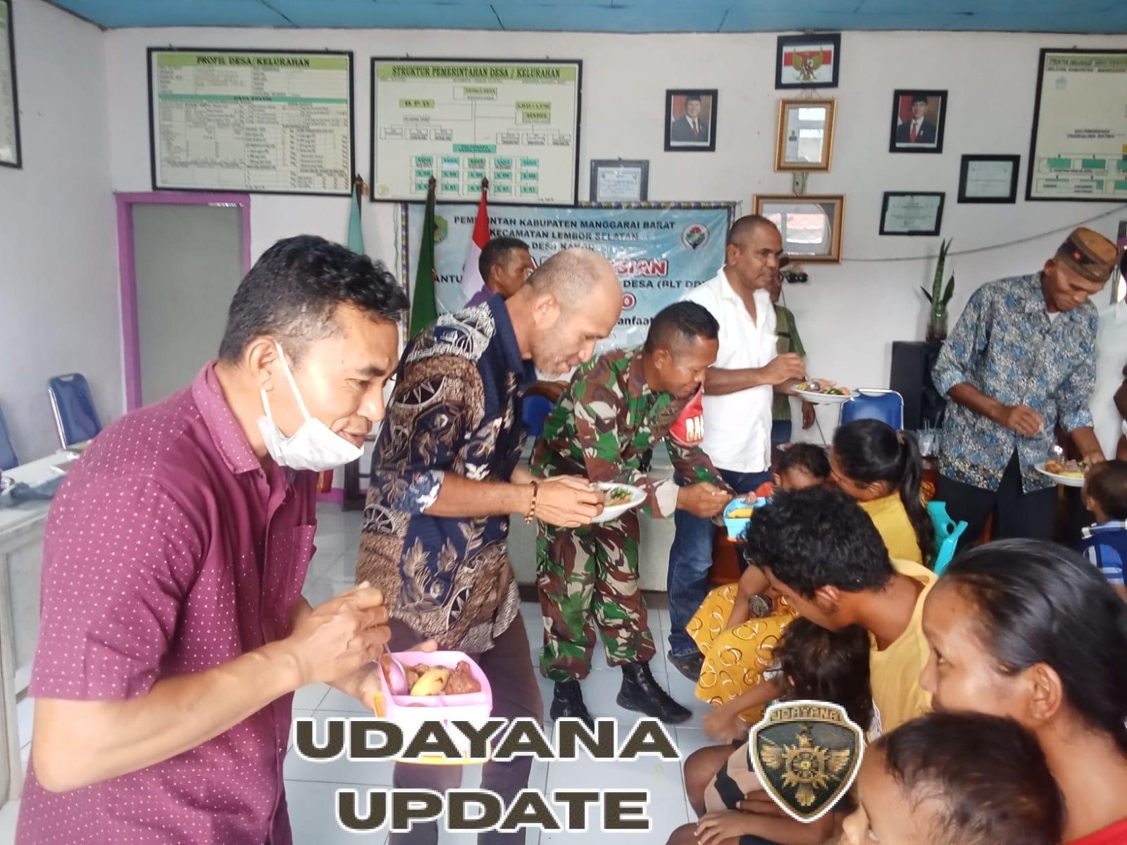 Babinsa Koramil 1630-02/Lembor Hadiri Monitoring Pelaksanaan Program Stunting di Desa Kakor