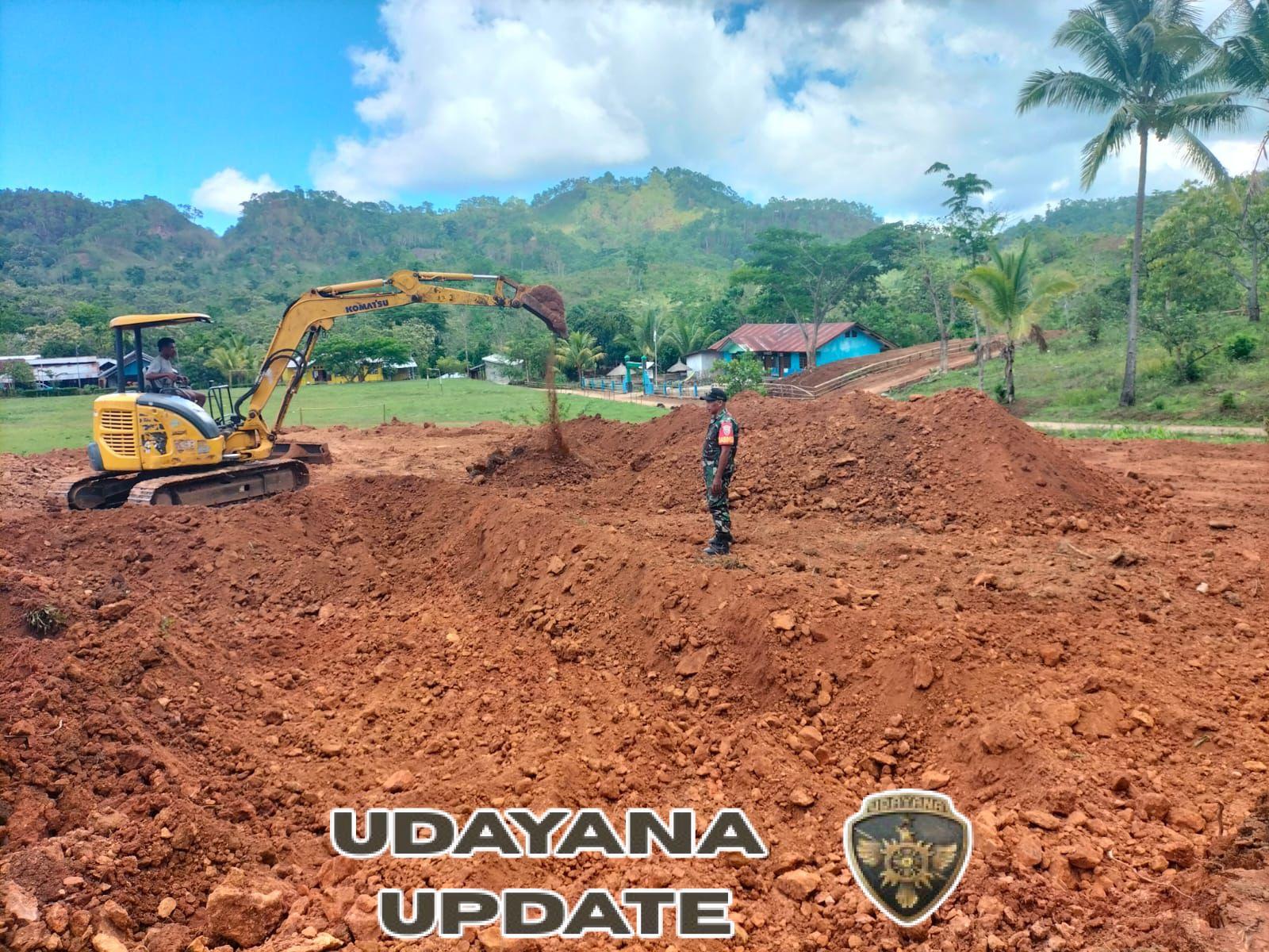 Sinergi Babinsa dan Pemerintah Desa, Pembangunan Koperasi di Tangkapi Berjalan Lancar