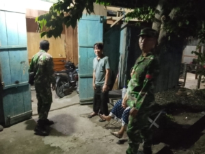 Koramil 1630-02/Lembor Perkuat Keamanan Wilayah, Tiga Prajurit Intensifkan Patroli Monitor di Manggarai Barat.