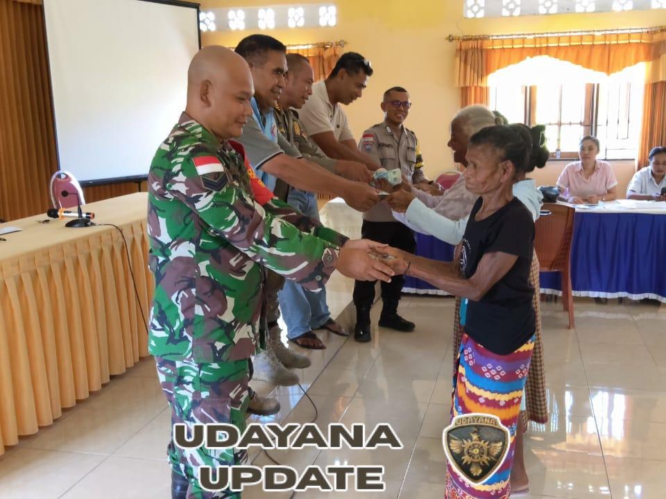 Babinsa Hadiri dan Dampingi Penyaluran Bantuan Langsung Tunai (BLT-DD)