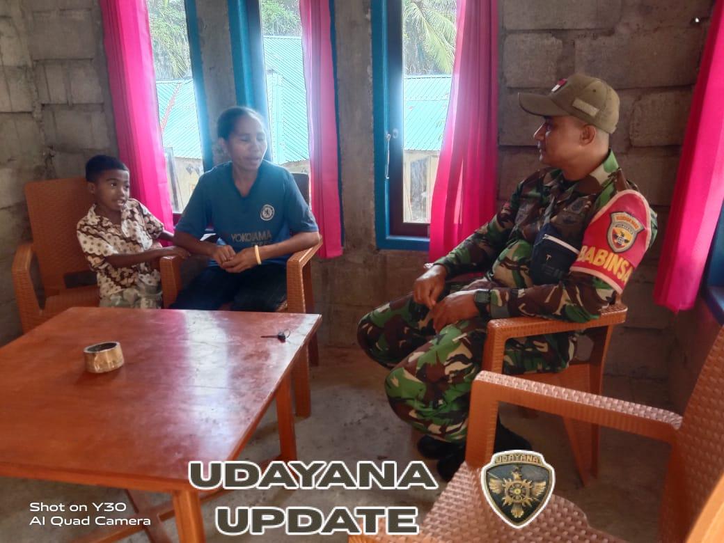 Babinsa 1602-01/Ende Laksanakan Komsos dan Pamwil di Desa Tiwerea