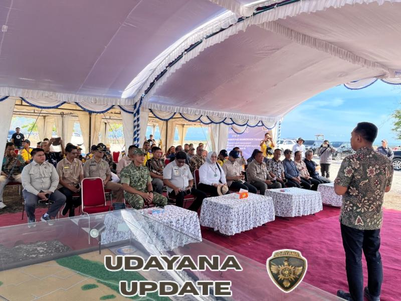 Dandim 1601/Sumba Timur Dampingi Kemenko Pangan Tinjau Lokasi Integrated Shrimp Farming di Pandawai