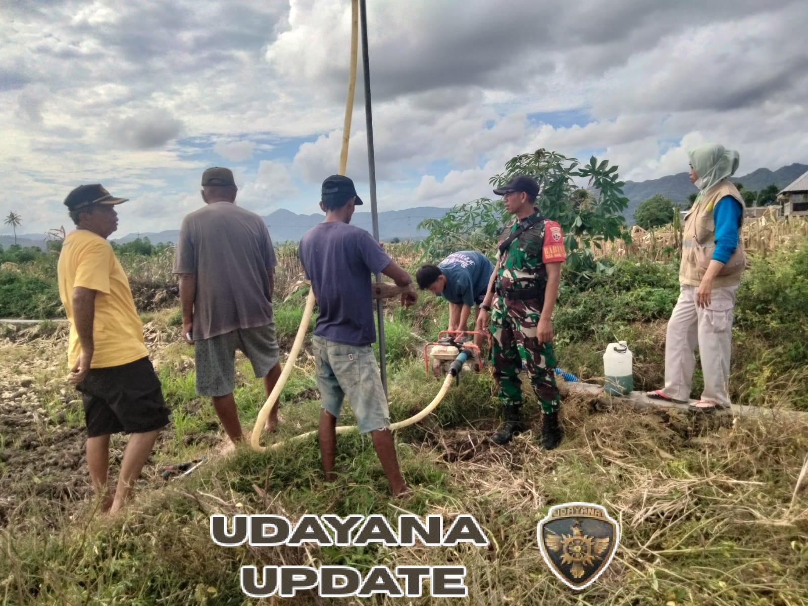 TNI AD Bersama PPL dan Poktan Perkuat Ketersediaan Air di Lahan Pertanian Desa Naru