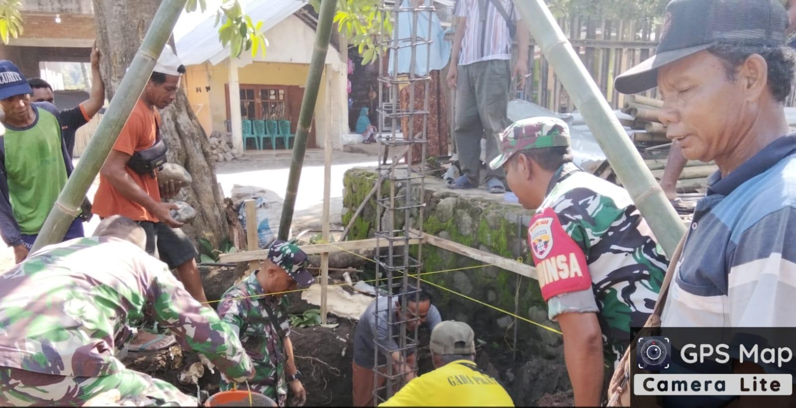 Percepatan Pembangunan KDKMP Desa Pesa Didukung Penuh oleh Koramil 1608-06/Wawo