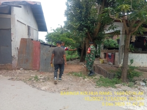 Koordinasi Babinsa Kolhua Mantapkan Lokasi Pembangunan KDKMP