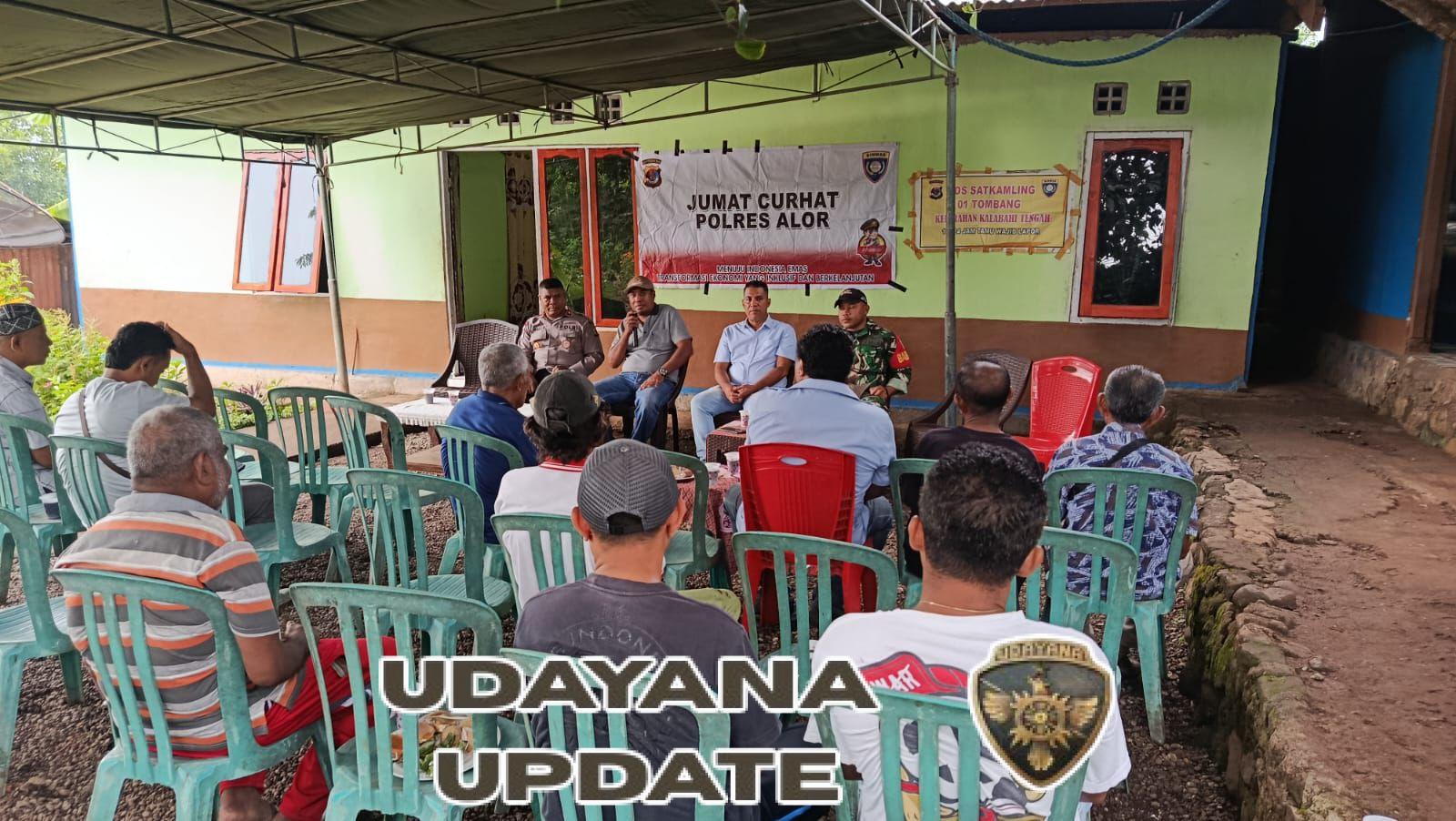 Polres Alor Bahas Kamtibmas Bersama Warga dalam Jumat Curhat