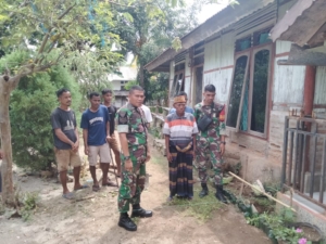 Pembangunan SPGG di Desa Nira Nusa Dimulai, Babinsa Turut Hadir Mendampingi Warga