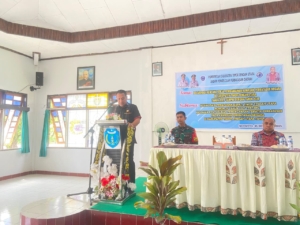 Sinergitas di Perbatasan, Dansatgas Pamtas Yonarhanud 2 Kostrad Hadiri Sosialisasi Perencanaan Tematik Perbatasan.