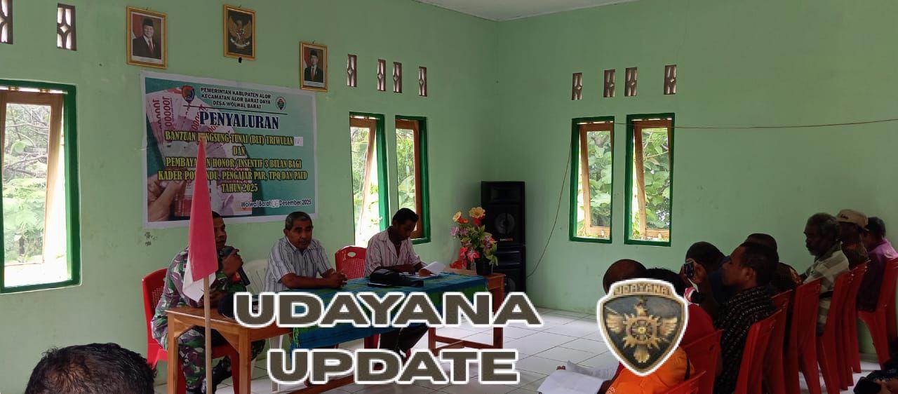 Babinsa Wolwal Barat Kawal Penyaluran BLTD Ekstrim Triwulan IV Tahun 2025