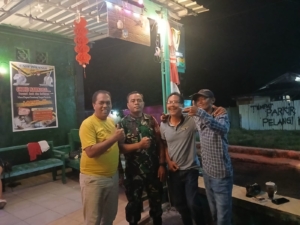 Babinsa Koramil 1628-02/Sekongkang Gelar Patroli Malam di Area Tempat Hiburan dan Pantai Maluk