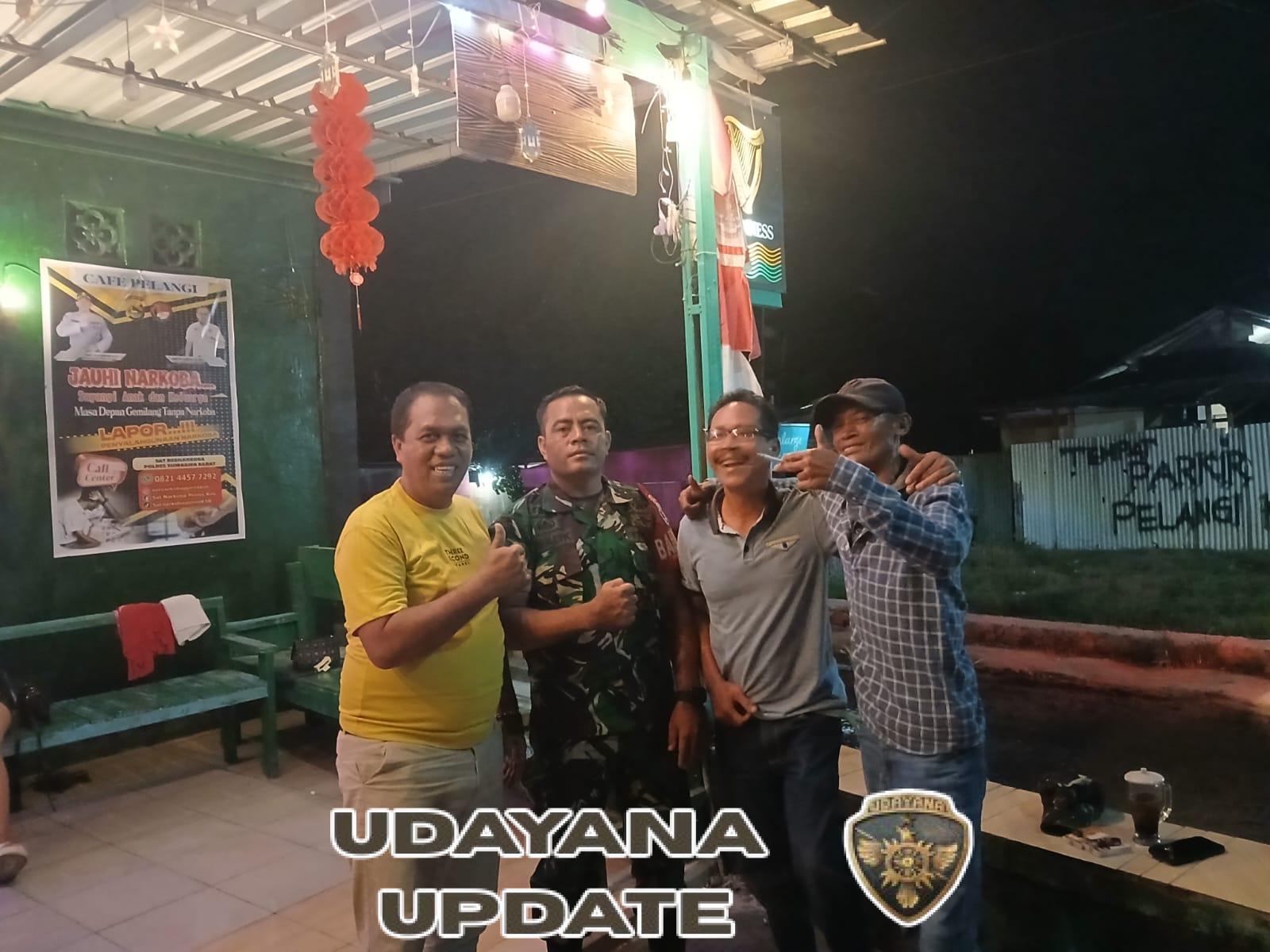 Babinsa Koramil 1628-02/Sekongkang Gelar Patroli Malam di Area Tempat Hiburan dan Pantai Maluk