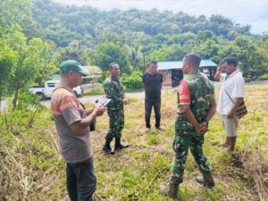 Danpos Golewa Selatan Dampingi Pasi Ops Tinjau Lokasi Lahan Pembangunan KDKMP