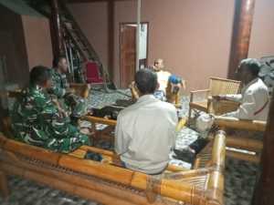 Pasi Ops Kodim 1625/Ngada Laksanakan Tatap Muka dengan Tokoh Adat Suku Dhawe di Nagekeo
