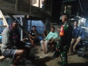 Sinergi TNI, Pol PP, Karang Taruna dan Tokoh Masyarakat Wujudkan Kamtibmas Woha–Belo–Palibelo