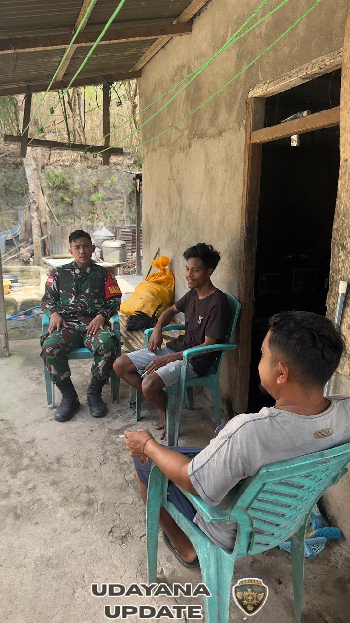 Babinsa Pahunga Lodu Gelar Komsos dengan Warga Binaan di Desa Kaliuda