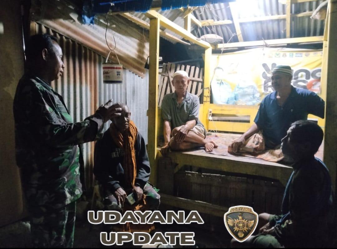 Babinsa Desa Tangga Ingatkan Warga Gunakan Knalpot Standar dan Waspadai Orang Mencurigakan