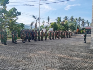 Apel Gabungan Kodim 1628/Sumbawa Barat Digelar untuk Cek Kesiapan Personel