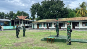 Upacara Bendera di Kodim 1603/Sikka Teguhkan Disiplin dan Semangat Nasionalisme Prajurit