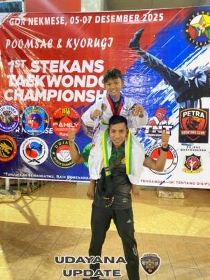 Dojang Kodim 1621/TTS Panen Medali di 1st Stekan Taekwondo Championship