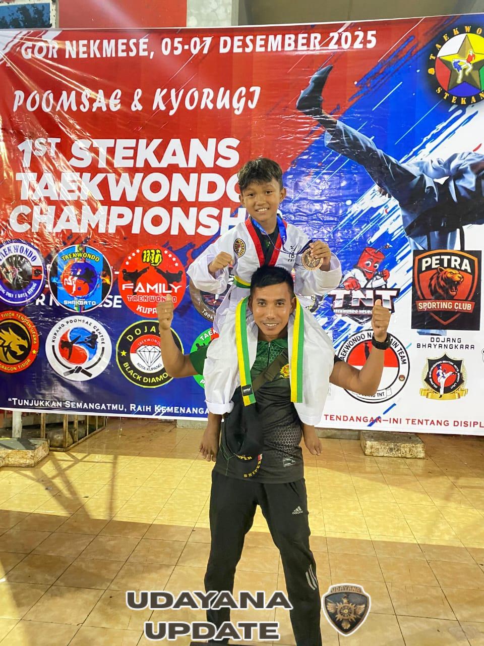 Dojang Kodim 1621/TTS Panen Medali di 1st Stekan Taekwondo Championship