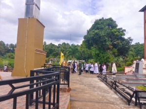 Babinsa Koramil 1602-01/Ende Amankan Missa Pemberkatan Taman Doa Keuskupan Agung