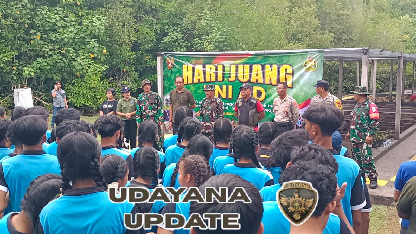 Kodim 1617/Jembrana Pimpin Aksi Bersih Hutan Mangrove, Jaga Kelestarian Pesisir di Hari Juang TNI AD