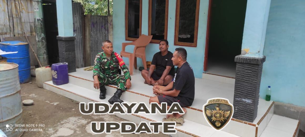 Babinsa Koramil 1602-02/Wolowaru Tingkatkan Kamtibmas di Desa Maubasa