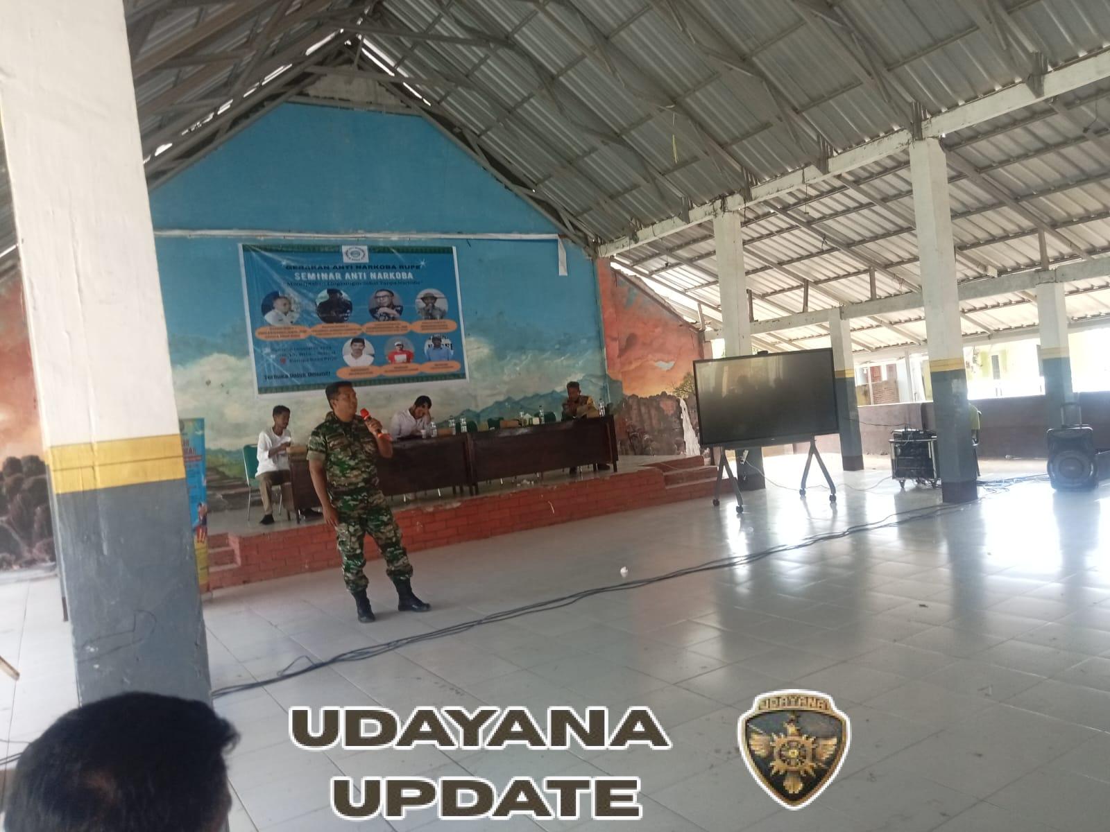 Sosialisasi Anti Narkoba di Aula Kantor Desa Rupe Diperkuat Peran Babinsa