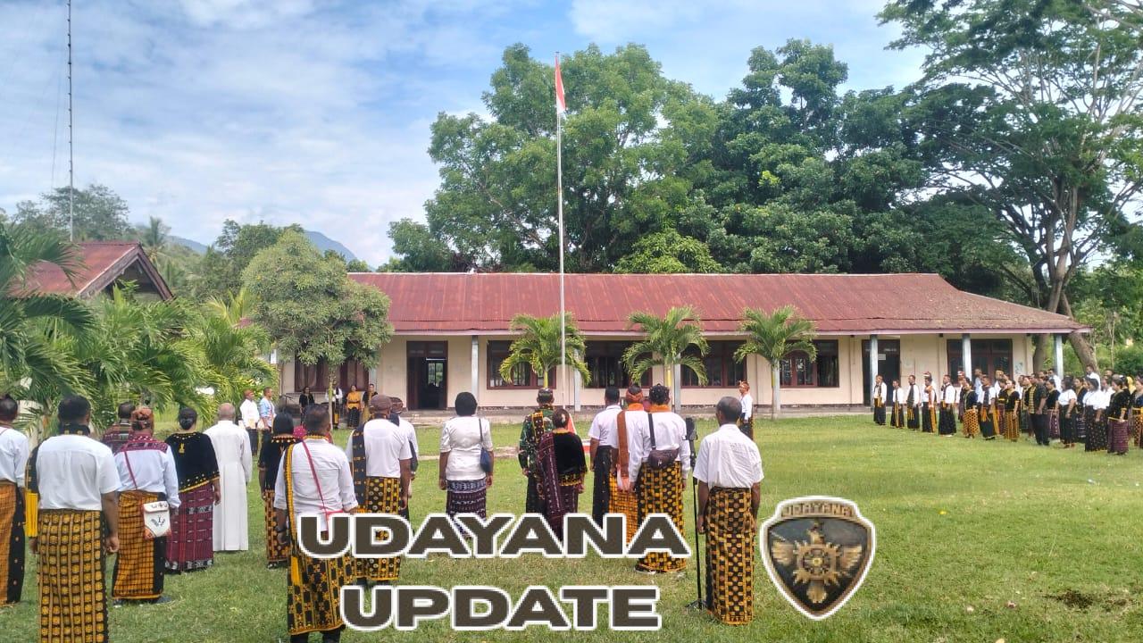 Posramil Nangaroro Hadiri Apel HUT ke-19 Kabupaten Nagekeo