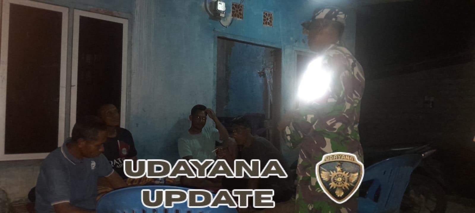 Babinsa Koramil 1614-05/Pekat Lakukan Ronda Malam di Dusun Garuda