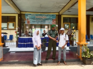 Pasi Intel Kodim 1614/Dompu Tekankan Wawasan Kebangsaan pada Sosialisasi P4GN di SMK N 1 Woja