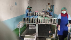 Babinsa Rote Timur Dampingi Pembagian 3.000 Paket Makanan Bergizi untuk Pelajar di Papela