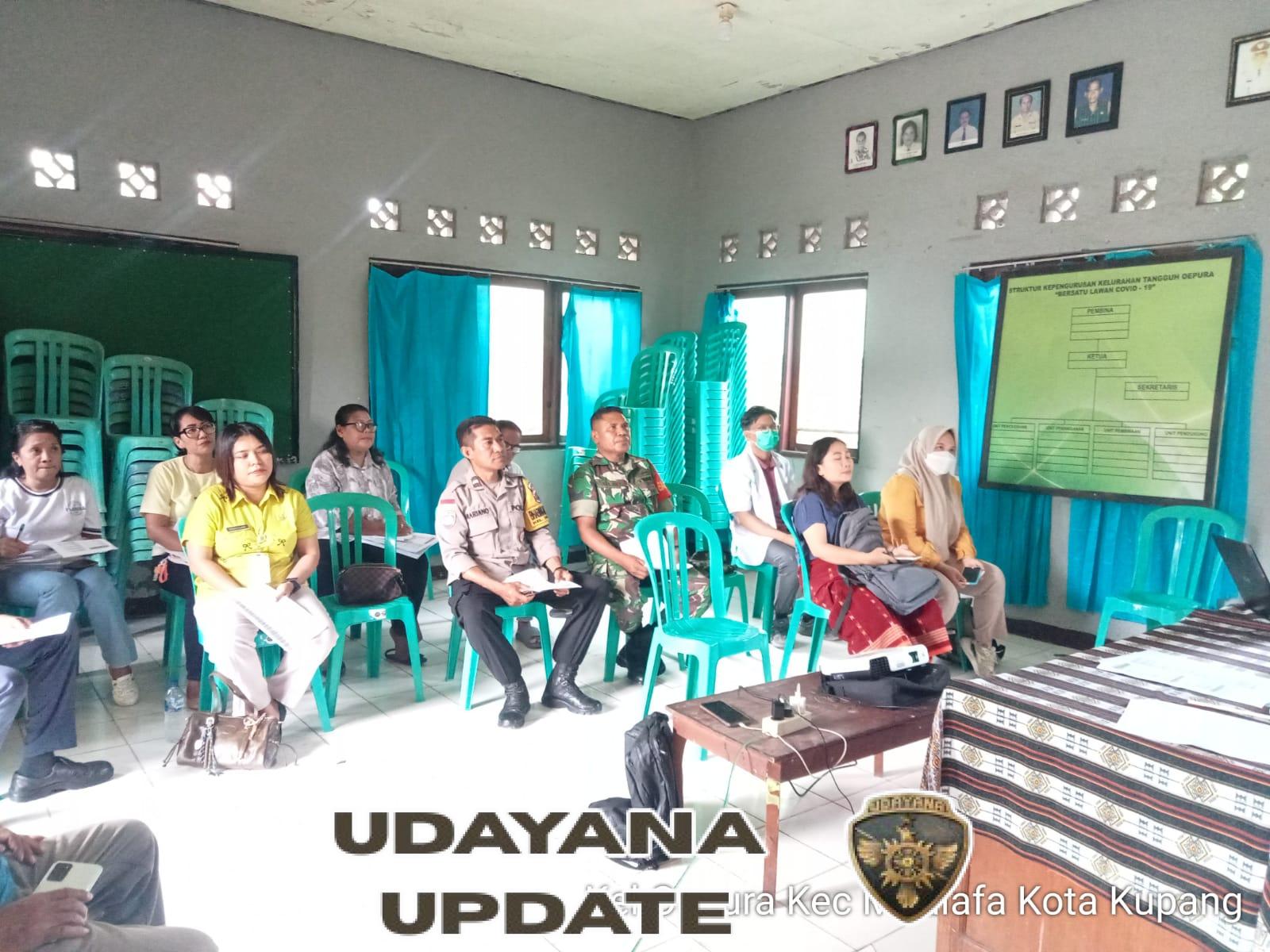 Babinsa Oepura Hadiri Musyawarah Kesehatan Tingkat Kelurahan Oepura