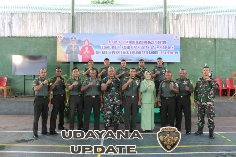 Perpisahan Resmi Dandim 1624/Flotim Letkol Inf M. Nasir Simanjuntak